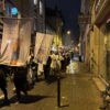 Procession pour la Vierge Marie dans les rues de Bordeaux